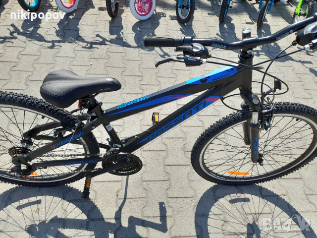 PASSATI Велосипед 26" MARTYN алумин черен със син стикер, снимка 3 - Велосипеди - 44587440