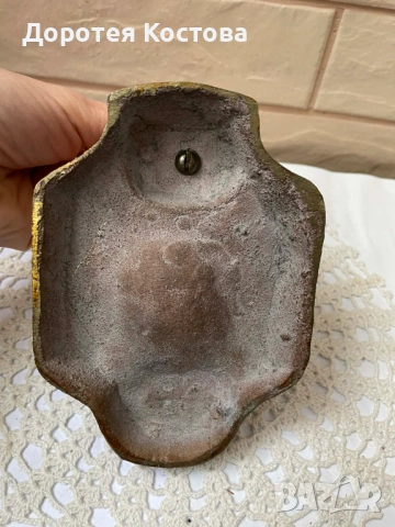 Красив месингов пепелник Египет, закупен от Англия, снимка 9 - Антикварни и старинни предмети - 53587912