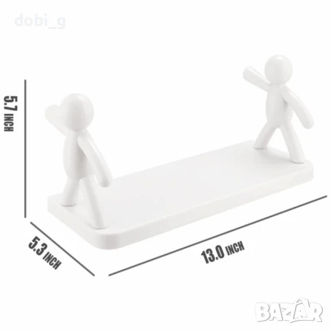 Стенна поставка с хуманоиден дизайн, снимка 3 - Етажерки - 50988219