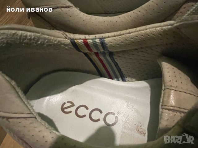 ECCO-кожени летни обувки 43 номер, снимка 4 - Ежедневни обувки - 41544894