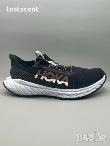 Мъжки маратонки HOKA ONE ONE Carbon X 3 – Black/White – Men’s US 12.5 (EU 47) черно бели за бягане, снимка 5 - Маратонки - 52966605