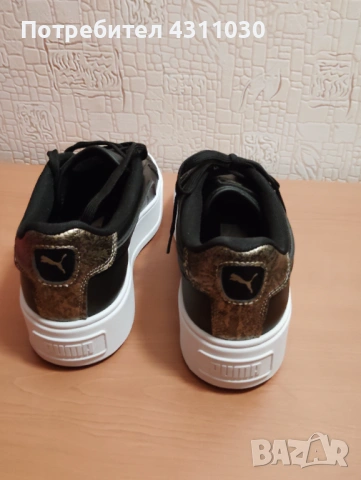 Нови черни маратонки PUMA 41 номер, снимка 5 - Маратонки - 53380531