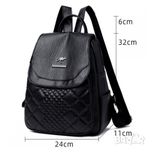 Дамска раница Aliena Black, снимка 3 - Раници - 41478430