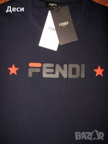  FENDI мъжка тениска нова с етикет - размер M,L,XL,XXL, снимка 5 - Тениски - 35024634