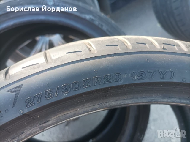 Продавам гуми BRIDGESTONE летни спорт пакет 275/30RZ20 и 245/35RZ20, снимка 4 - Гуми и джанти - 51331527