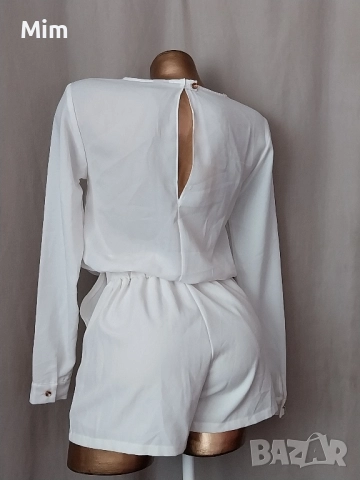 LOFTY S Бял къс гащеризон с дълъг ръкав , снимка 3 - Гащеризони - 51853351