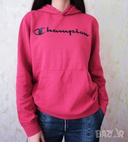 Champion оригинален дамски/детски суичър р-р S/15-16 годишни - код на модела 304989, снимка 1 - Суичъри - 39631428