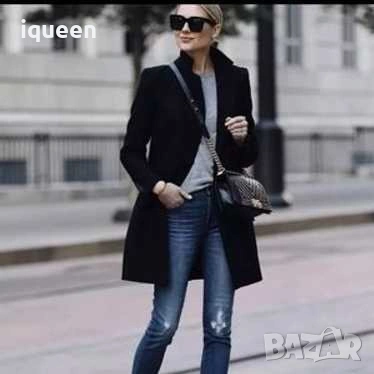 Палто в тъмен графит 