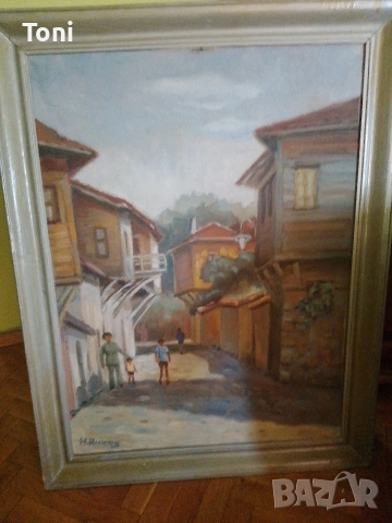 картина Николай янков 1982г бартер за злато заменям за злато , снимка 2 - Картини - 53581669