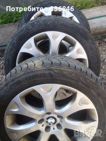 джанти с гуми 19цола БМВ Х5 9J X 19 ET 48 5X120 централен отвор 74.1 заедно с гумите , снимка 2 - Гуми и джанти - 41966327