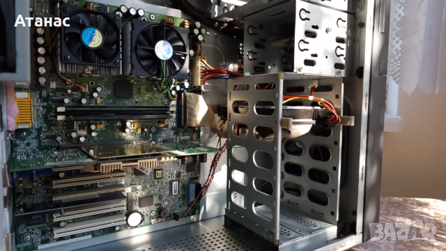 Ретро компютър 2xPentium ||| 800Mhz CPU s. 370 ,Asus CUC-D , ASUS TI 4200 AGP