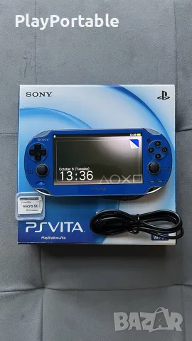 PS Vita PCH-1000 Sapphire Blue OLED Complete in Box