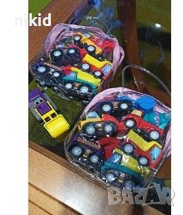 6 бр Багери багер кран строителни машини подвижни гуми пластмасови PVC фигурки играчки декор торта, снимка 5 - Коли, камиони, мотори, писти - 41500192