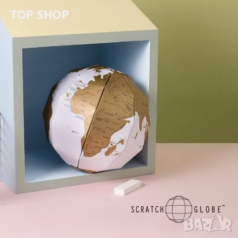 3D Scratch глобус карта TrueWorld, снимка 2 - Арт сувенири - 48470083