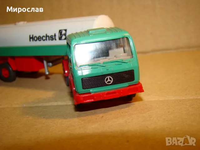 WIKING H0 1:87 MERCEDES ТИР КАМИОН ИГРАЧКА МОДЕЛ ЦИСТЕРНА, снимка 4 - Колекции - 48268767
