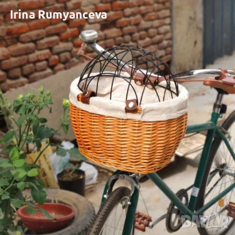 Предна кошница за велосипеди за домашни любимци, снимка 1