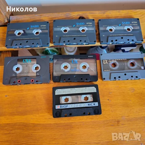 Аудиокасетки TDK SA 100 3бр, SONY UX,S 90 3бр,BАSF 90 1бр TIPE|| "7бр к-т 15€"!+Доставка!