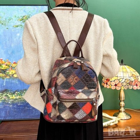 Дамска раница Snake Color, снимка 6 - Раници - 41479222