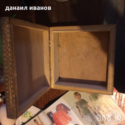 Кутия ретро дървена 16x16 см., снимка 1 - Колекции - 34049057