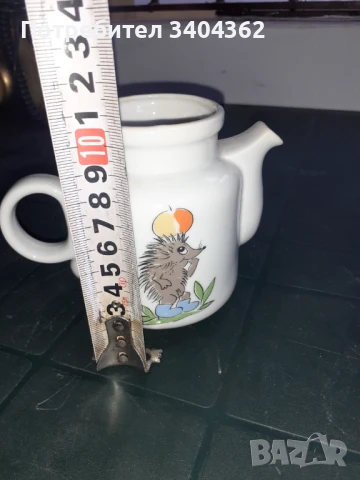 Кана чайник български детски порцелан - Диаманд Разград, снимка 7 - Антикварни и старинни предмети - 50983894