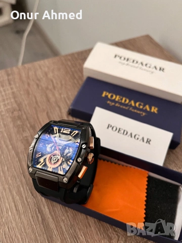 Часовник Poedagar, снимка 9 - Мъжки - 53713568