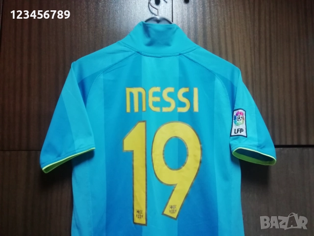 Barcelona Messi 2007/2008 юбилейна оригинална тениска фланелка Меси Барселона екип , снимка 3 - Тениски - 52154716