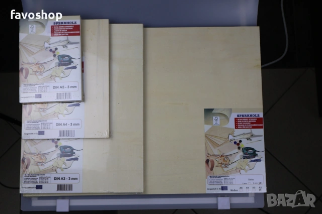 Шперплат 2мм A2–A6 – двустранно шлайфан – комплекти, снимка 3 - Други - 53187400