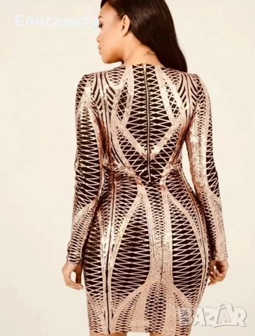 Дамска модерна рокля , снимка 3 - Рокли - 52561857