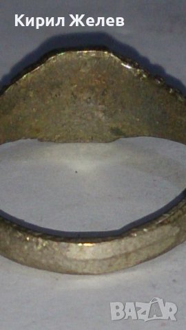 Старинен пръстен сачан орнаментиран с БУКВА Ф - 73091, снимка 5 - Антикварни и старинни предмети - 28993481