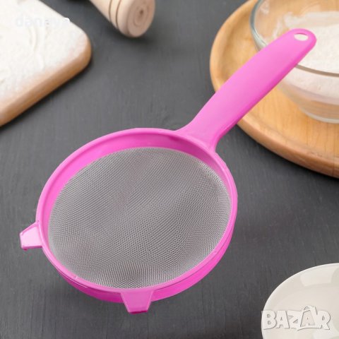 3831 Комплект кухненски цедки сито с дръжка, 3 броя, снимка 4 - Аксесоари за кухня - 42091946
