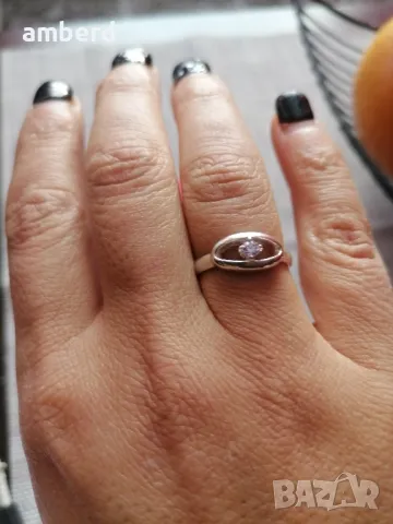 Нежен сребърен пръстен - модел PLR027