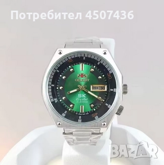 ORIENT напълно автоматичен механичен часовник, ден от седмицата, дата, снимка 3 - Мъжки - 52357616