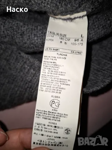 Benetton пуловер, снимка 4 - Пуловери - 50330972
