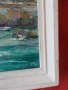 Маслена картина подписана картина , с дървената рамка , 45-35 см , кориф, снимка 10