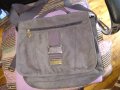 Чанта маркова италианска за през рамо промазан плат Лаура 37х21х9см бутикова