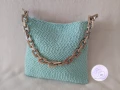 Дамска чанта в свеж ментов цвят, снимка 2