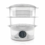 Уред за готвене на пара Taurus Salutecook 800W, 6 л, таймер 60 мин, 2 съда за готвене, снимка 1