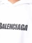 BALENCIAGA White Ripped Caps Logo Oversized Мъжко / Дамско Горнище тип Суичър size XS (M / L), снимка 5
