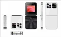 Мини Сгъваем Телефон Mini Flip A50 Smart Phone с 2 SIM карти Мини Телефон, снимка 10