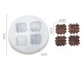 4 вафлена кора квадратчета силиконов молд форма фондан смола украса декор, снимка 3