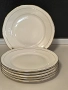 Чинии от фин порцелан и златни кантове -6броя, снимка 2