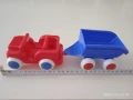 Играчка количка Jeep на Viking toys и ремарке на Flex toys, Sweden, обща дължина 28 см., снимка 3