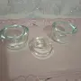 Сет Стъклени Свещници 3 броя , снимка 1