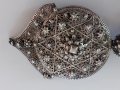 Огромна сребърна 900 пр.филигранна пафти/размер 26 см/, снимка 4