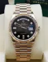 Rolex Day-Date 36mm Rose Gold Chocolate Dial Diamond Automatic Дамски Различни Варианти, снимка 3