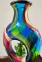 Голяма масивна ваза Murano style glass , снимка 7