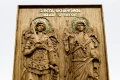 Релефна икона на Свети Архангел Михаил и Свети Архангел Гавриил, снимка 6