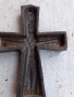 Стар кръст разпятие лят чугун, снимка 5