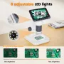 Цифров микроскоп LCD дисплей 4,5 инча 1080P 1000X 8 LED светлини, снимка 8
