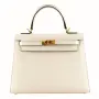 чанта Ермес Кели 28*Hermès Craie Sellier Epsom Leather Kelly 28 Bag, снимка 1